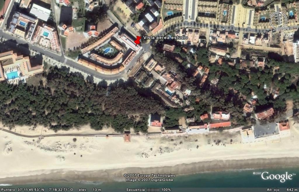 Estudio Con Piscina Y Garaje A 100 Mtr De La Playa Isla Cristina Dış mekan fotoğraf